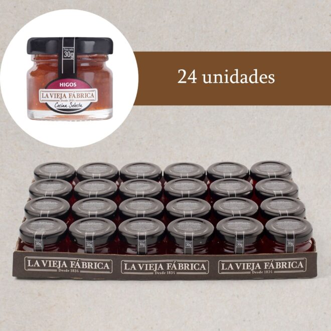Mermelada de Higos 30g bandeja 24 unidades