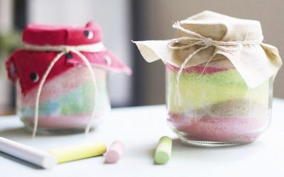 Divertidos y bonitos tarros de colores