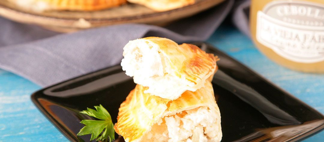 Empanadillas de queso, nueces y cebolla endulzada Cocina Selecta