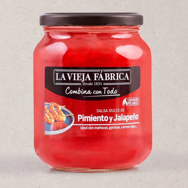 Salsa dulce de pimiento y jajapeño 850g La Vieja Fábrica