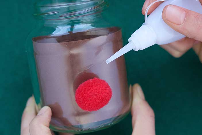 Como reutilizar los tarros La Vieja Fábrica y hacer un reno 3 paso