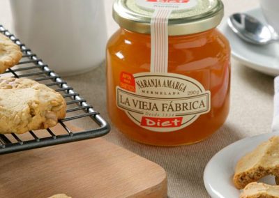 Galletas dietéticas con mermelada de naranja amarga Diet