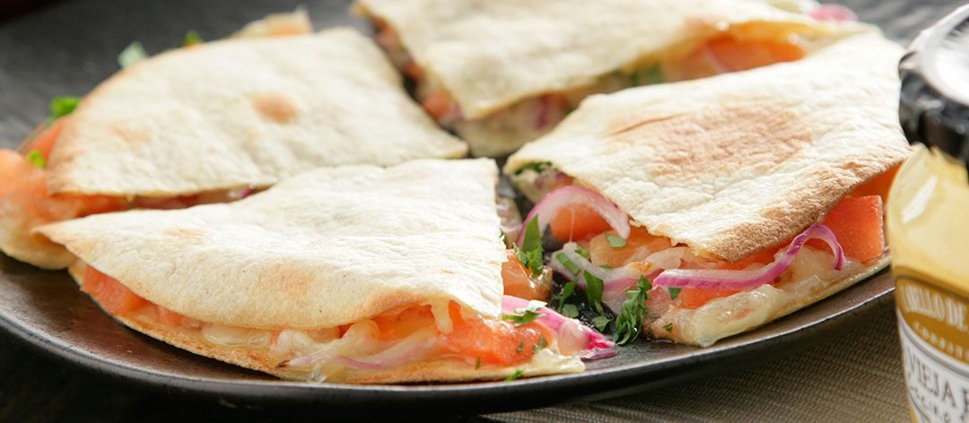 Quesadillas de cabello de ángel con mermelada de tomate Cocina Selecta