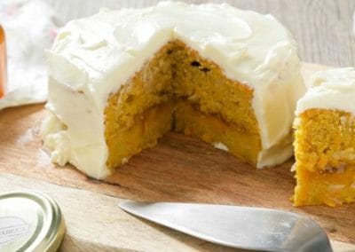 Carrot Cake with Seville orange marmalade