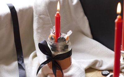 Tenebrosos candelabros de Halloween